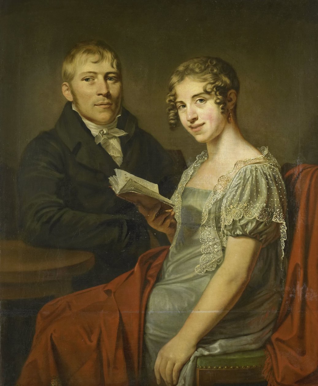 Hendrik Arend van den Brink and his Wife Lucretia Johanna van de Poll by Louis Moritz