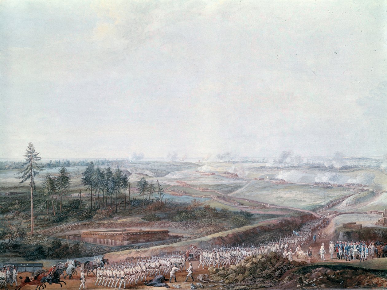 American War of Independence: The Battle of Yorktown, October 19, 1781 (detail) by Louis Nicolas van Blarenberghe