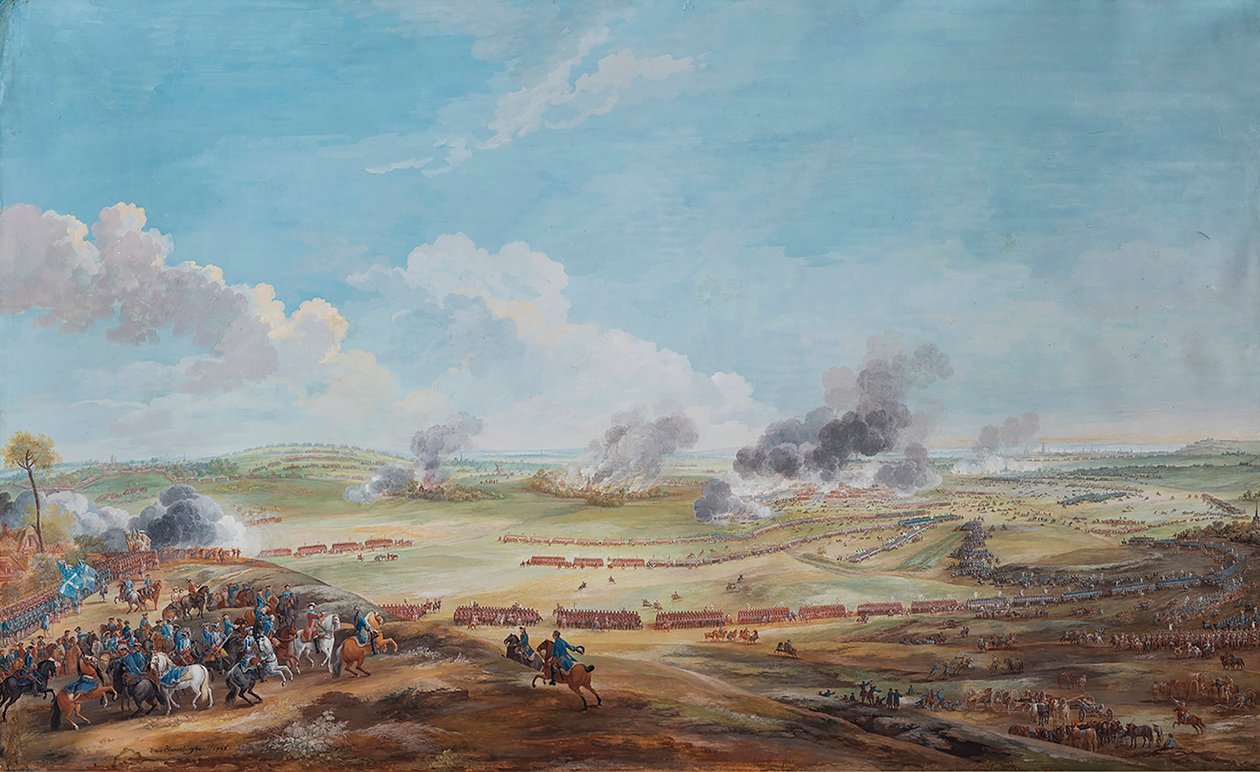 Perspective View of the Battle of Lauffeld on 2 July 1747 by Louis Nicolas van Blarenberghe