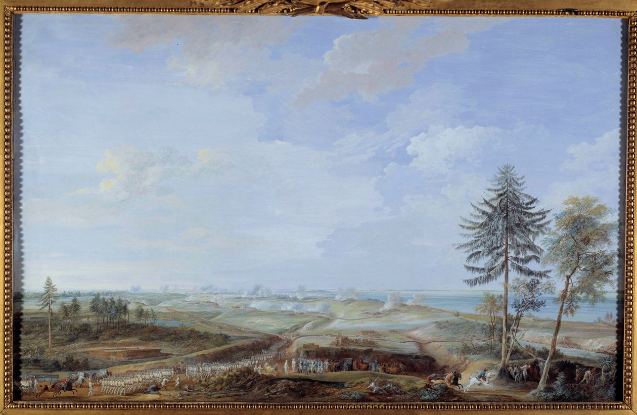 War of Independence of the United States (1775-1783): Siege of Yorktown from October 6 to 19 by Louis Nicolas van Blarenberghe