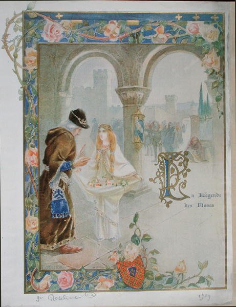 St. Rosalina of Villeneuve (1267-1329) c.1900 by Louis Ollier