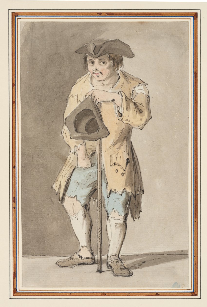 Study of a Beggar by Louis Philippe Boitard