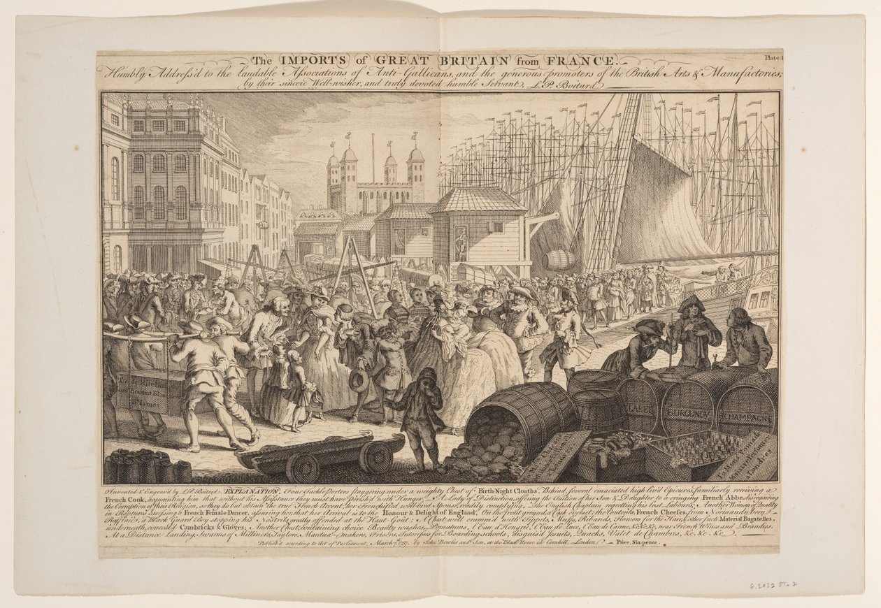 The Imports of Great Britain from France by Louis Philippe Boitard