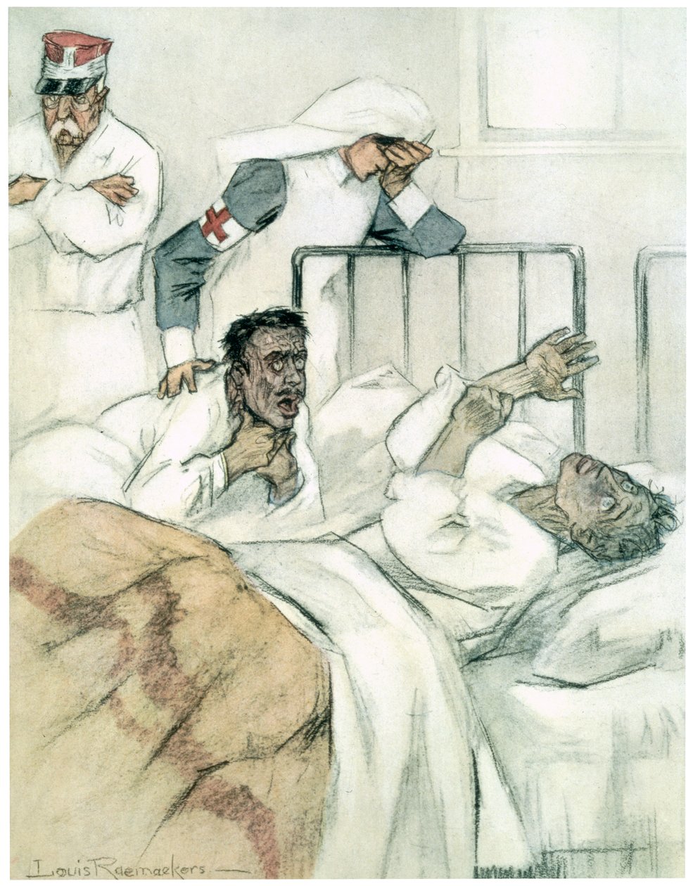 Slow Asphyxiation, 1916 by Louis Raemaekers