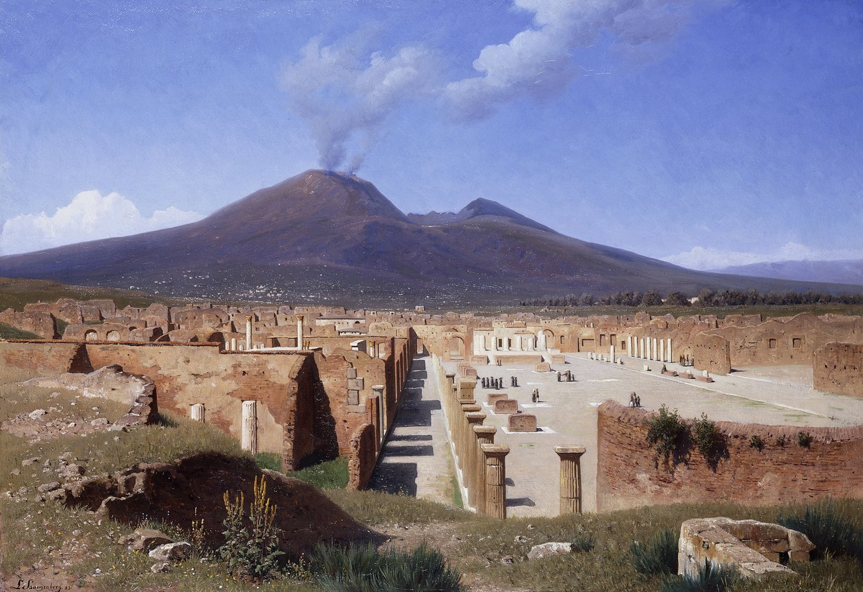 Vesuvius from Pompei, 1883 by Louis Spangenberg