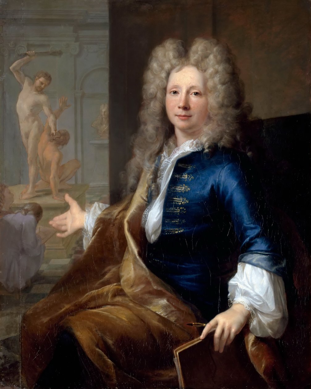 Portrait of Louis Boullogne the Younger by Louis Tocqué
