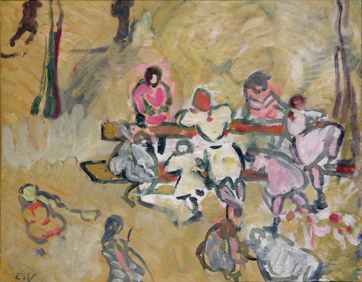 Children Playing in Rue Caulaincourt by Louis Valtat