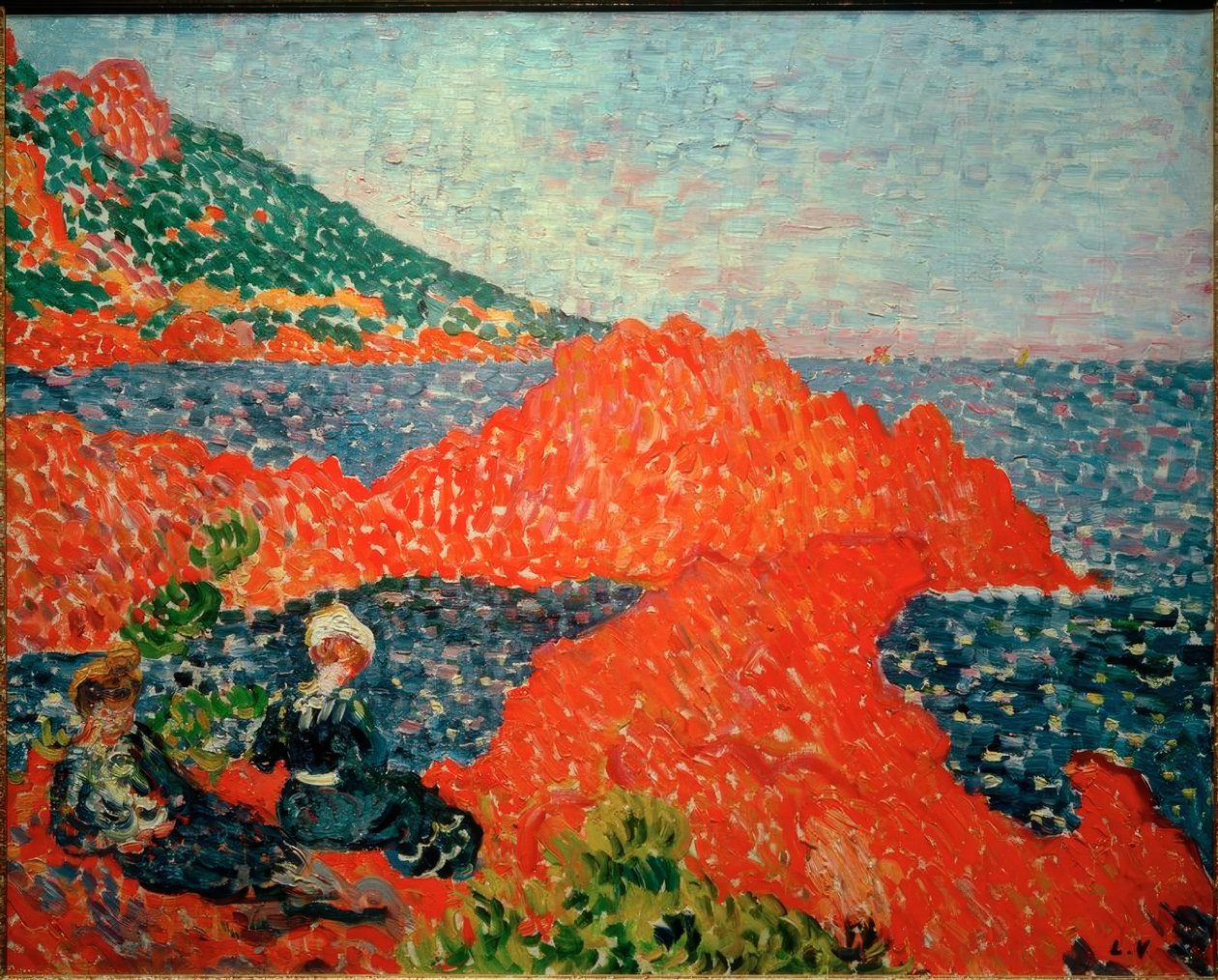 The Red Rocks at Agay by Louis Valtat