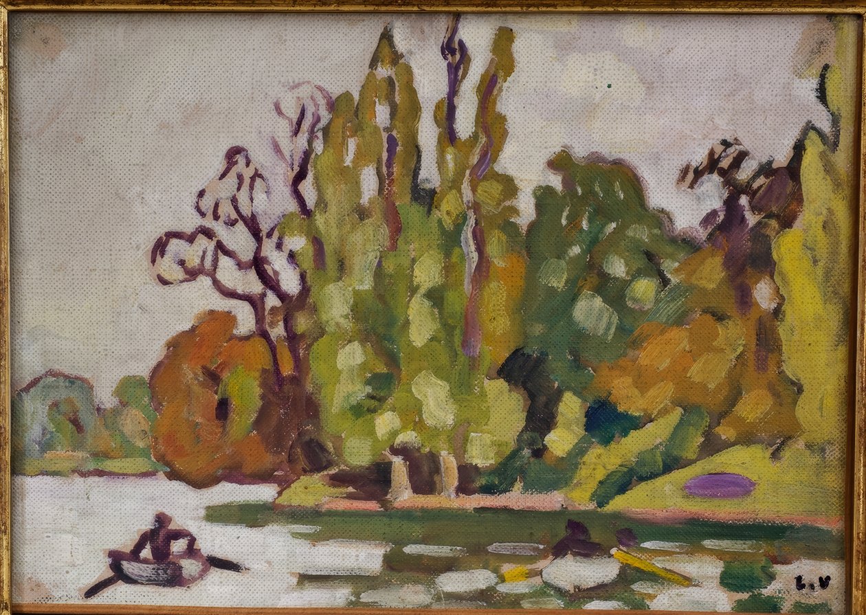 The Boats on the Lake of Bois de Boulogne by Louis Valtat