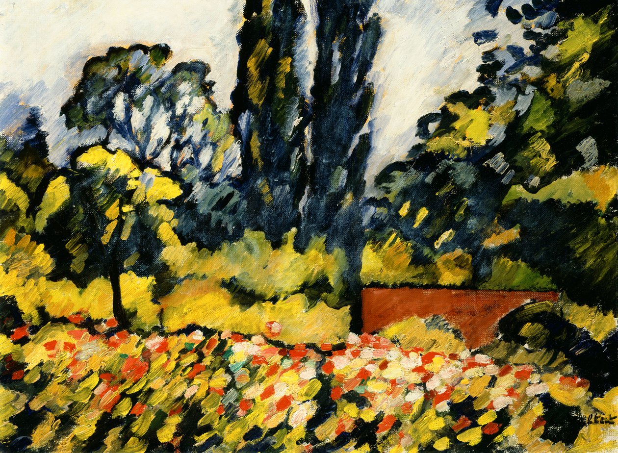 The Flower Garden at Choisel by Louis Valtat