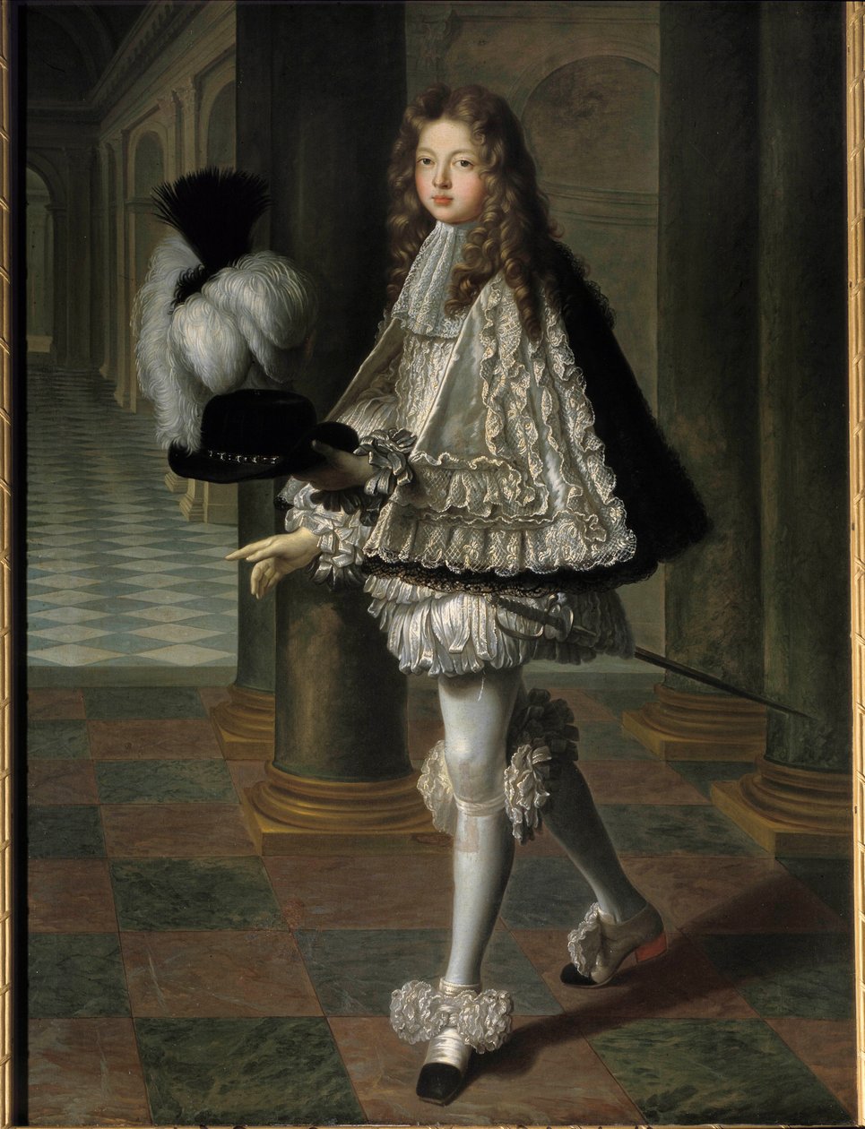 Portrait of Louis Alexandre de Bourbon, Count of Toulouse in Novice Dress of the Holy Spirit by Louis de Boullogne