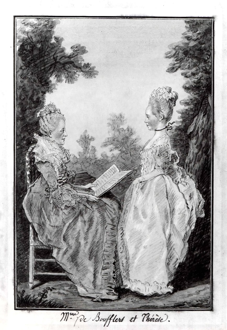 Madame la Comtesse de Boufflers and Thérèse by Louis de Carmontelle