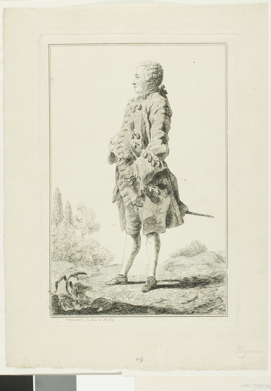 Peter Josef-Victor de Benseval by Louis de Carmontelle