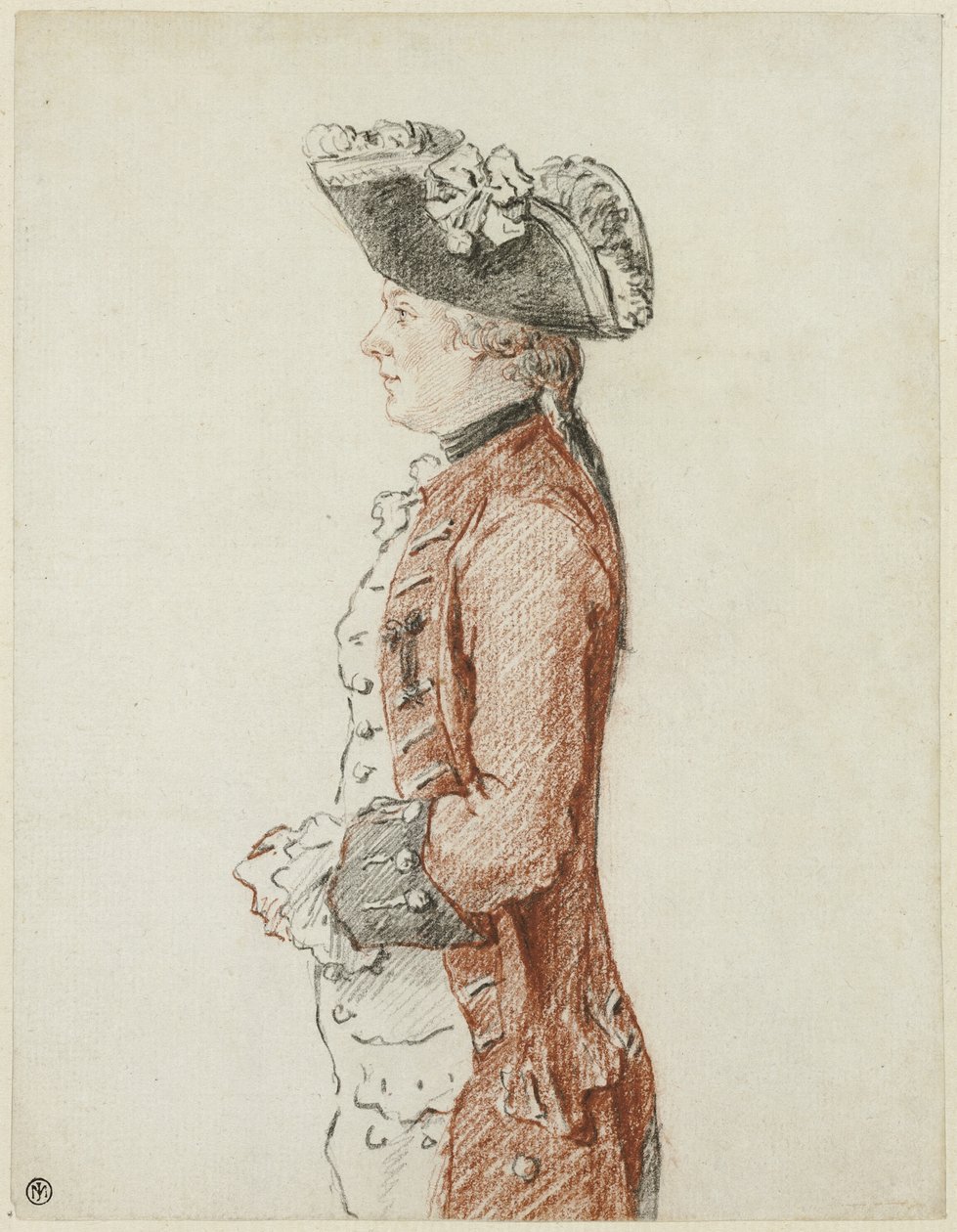 Portrait of the Chevalier de Lézay by Louis de Carmontelle