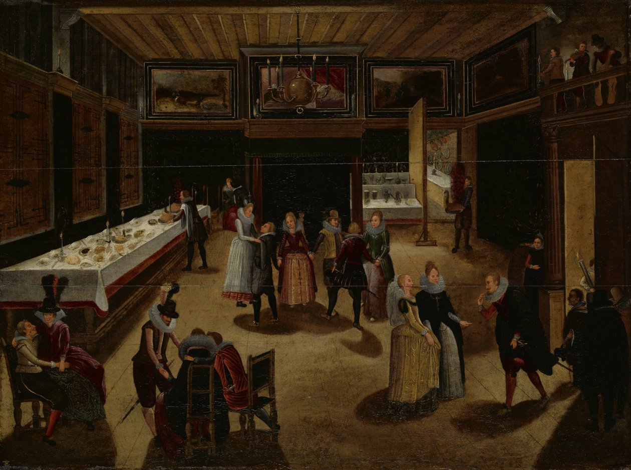 Evening Party by Louis de Caullery (manner of)