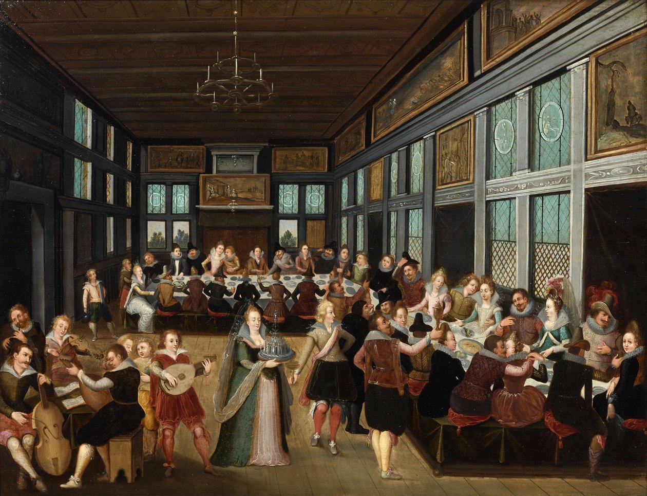 Wedding Banquet by Louis de Caullery