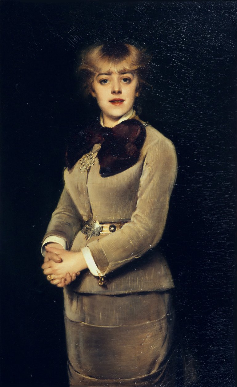 Portrait of the Actress Jeanne Samary, 1879 by Louise Abbéma