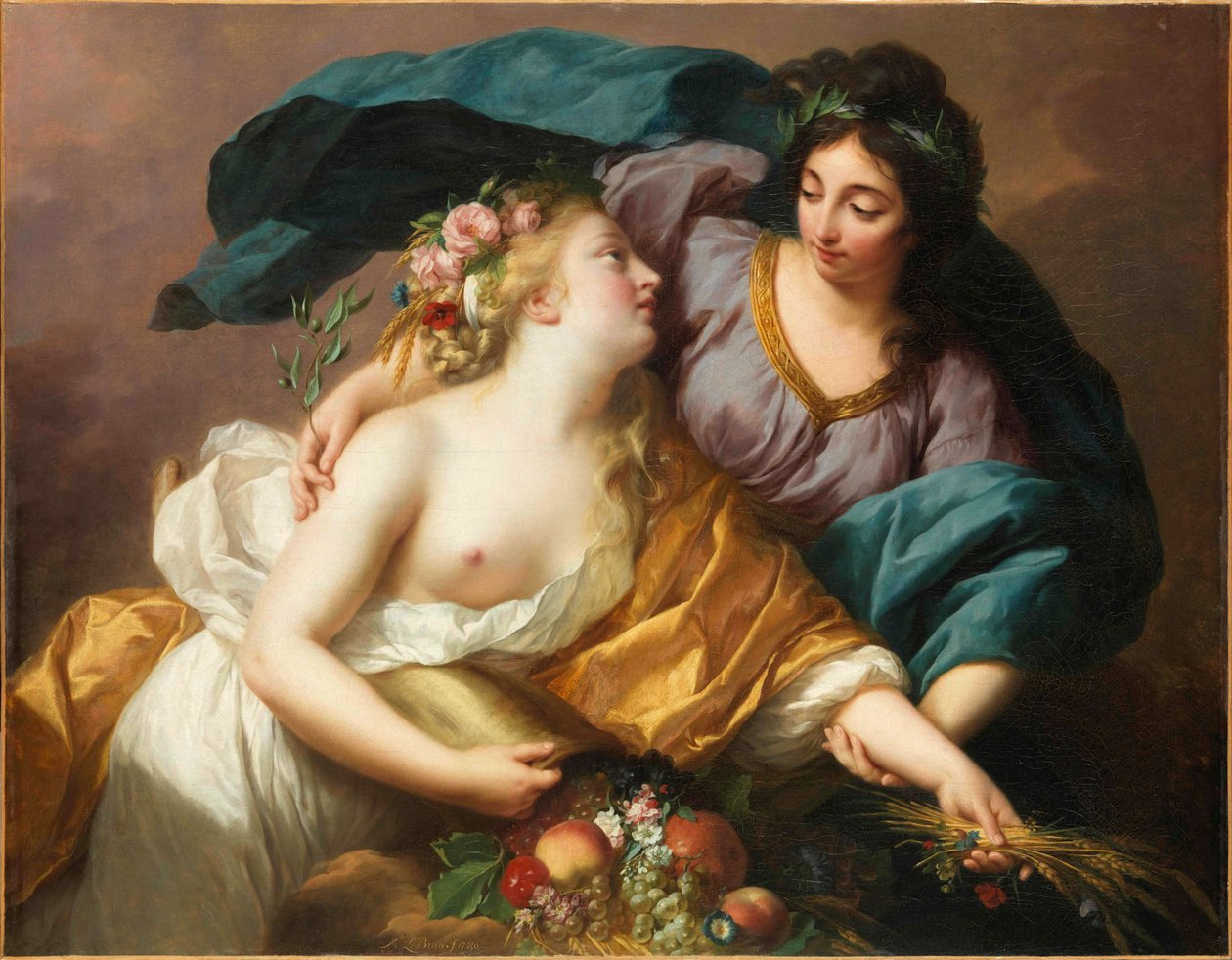 Peace Bringing Back Abundance, 1780 by Elisabeth Louise Vigee-Lebrun