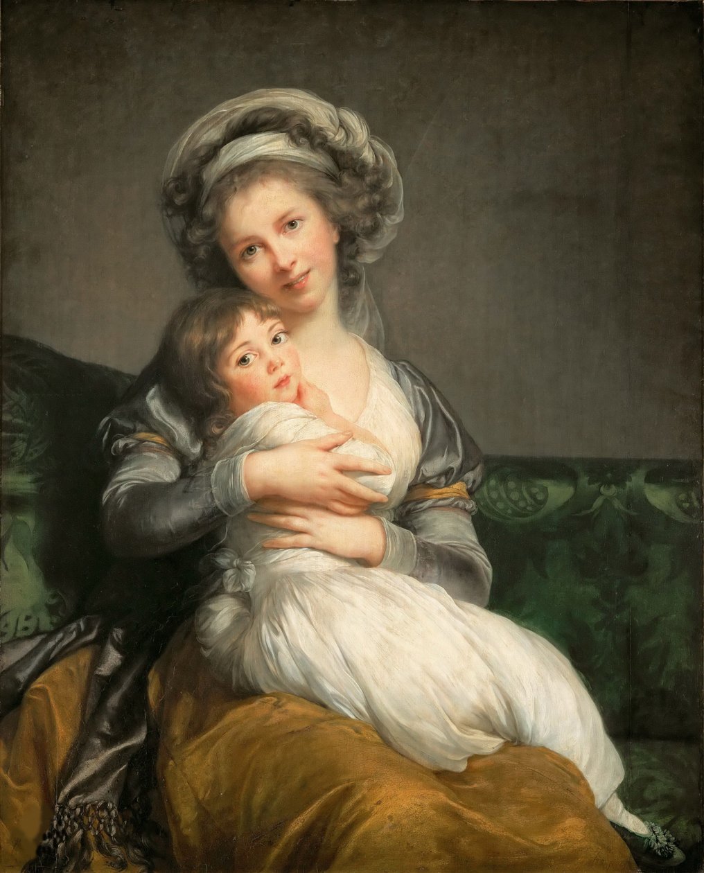 Self-Portrait with her Daughter, Julie, 1786 by Elisabeth Louise Vigee Lebrun