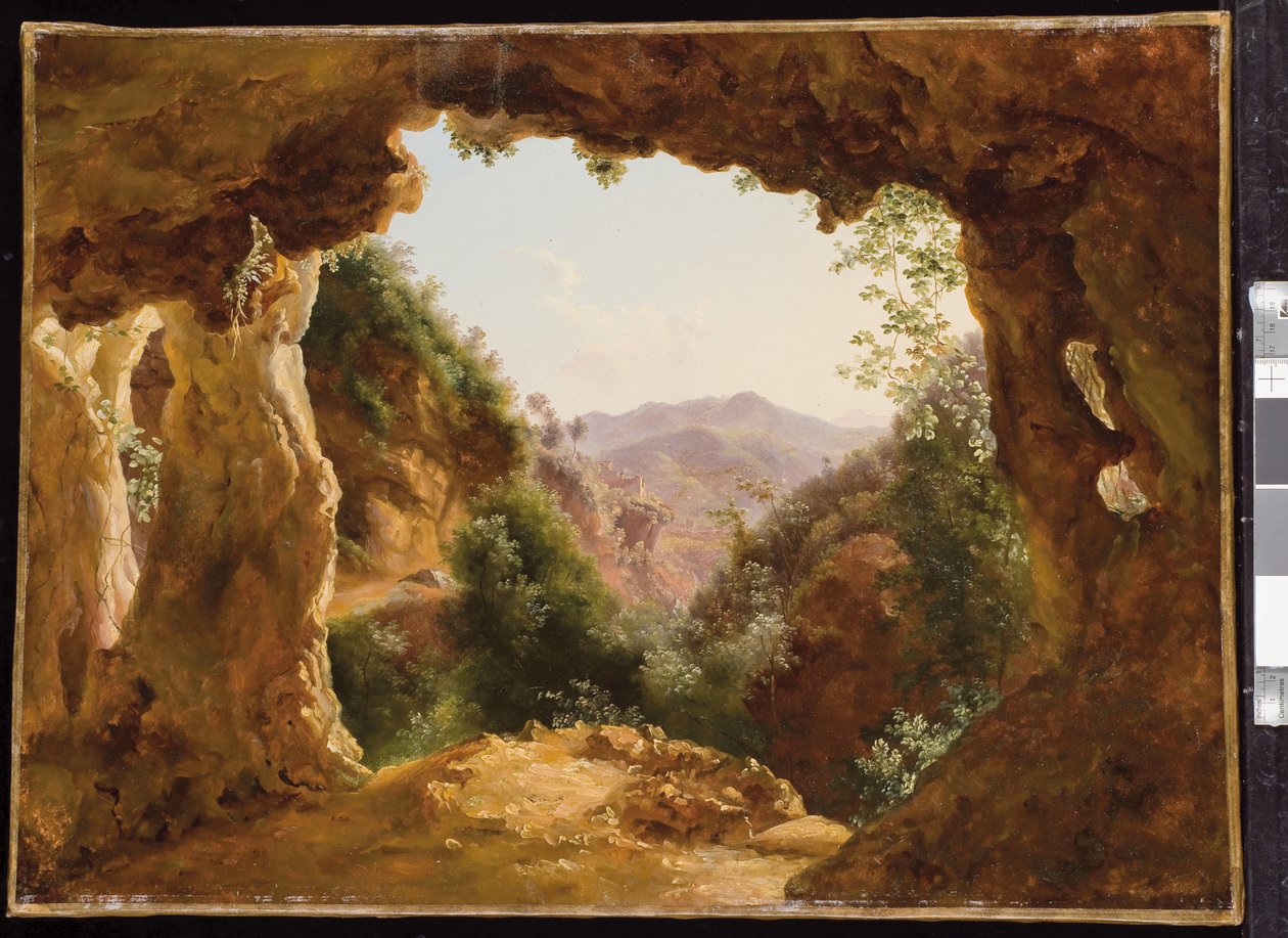 A Cave in a Rocky Landscape by Louise Josephine Sarazin de Belmont