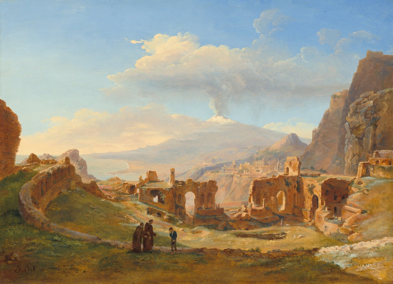The Roman Theater at Taormina by Louise Josephine Sarazin de Belmont