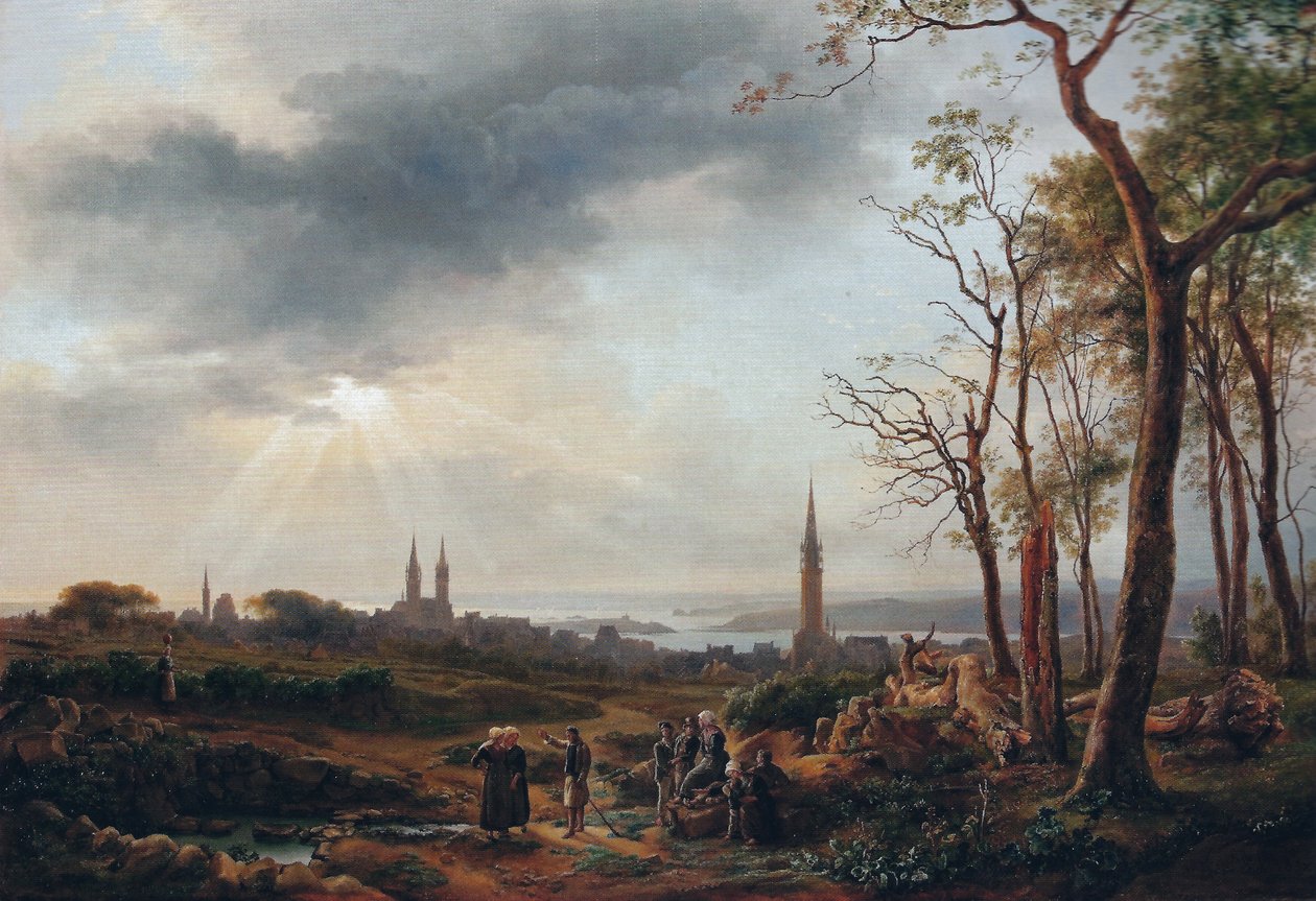 View of the City of Saint-Pol-de-Léon by Louise Josephine Sarazin de Belmont