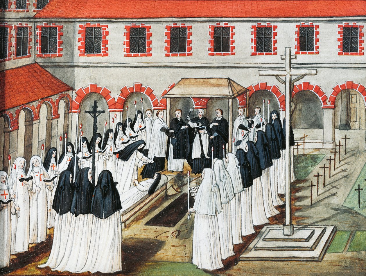 Port-Royal des Champs Abbey, The burial of a nun by Louise Magdeleine Hortemels