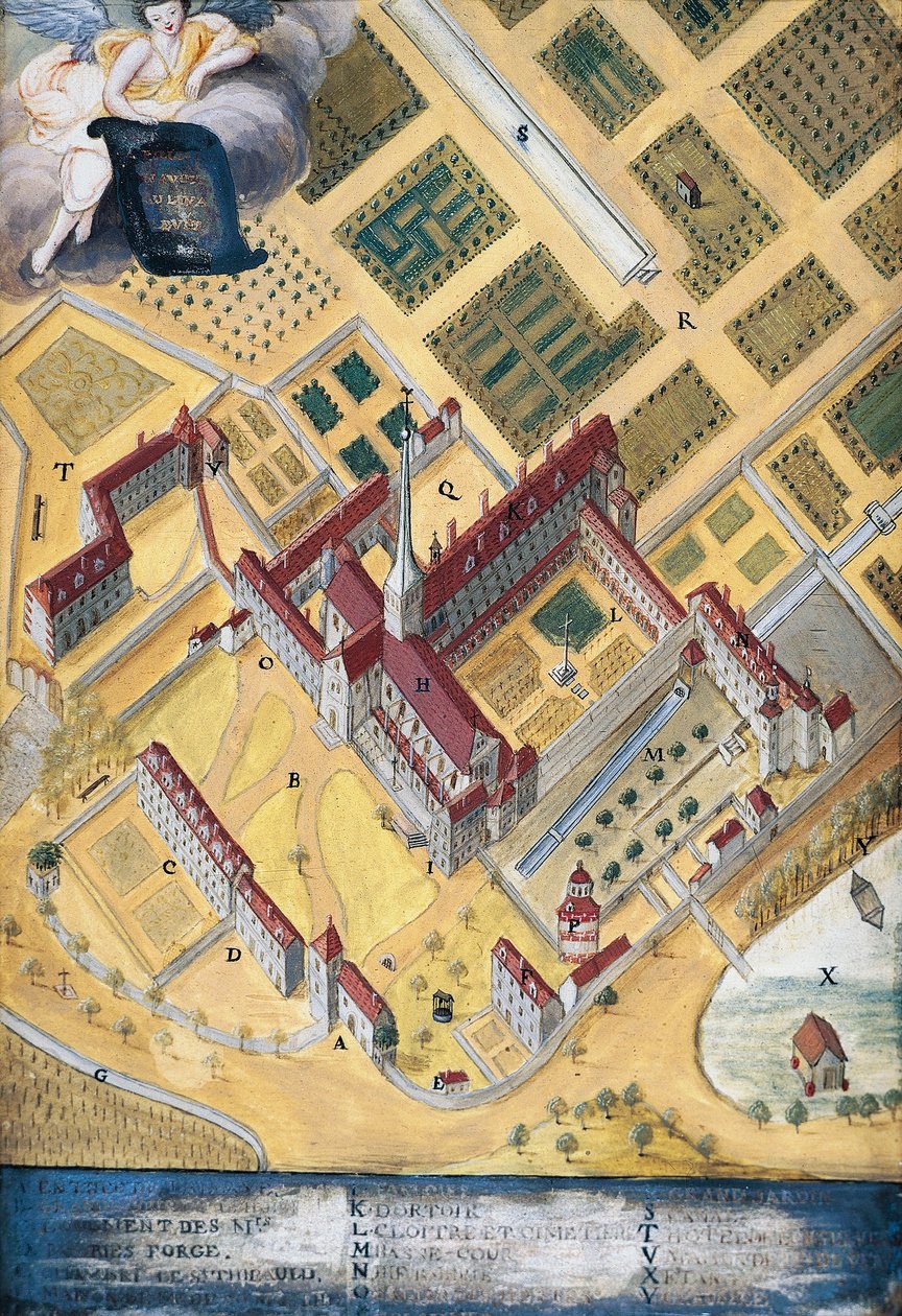 Port-Royal des Champs Abbey, general view, by Louise-Magdeleine Hortemels, France by Louise Magdeleine Hortemels