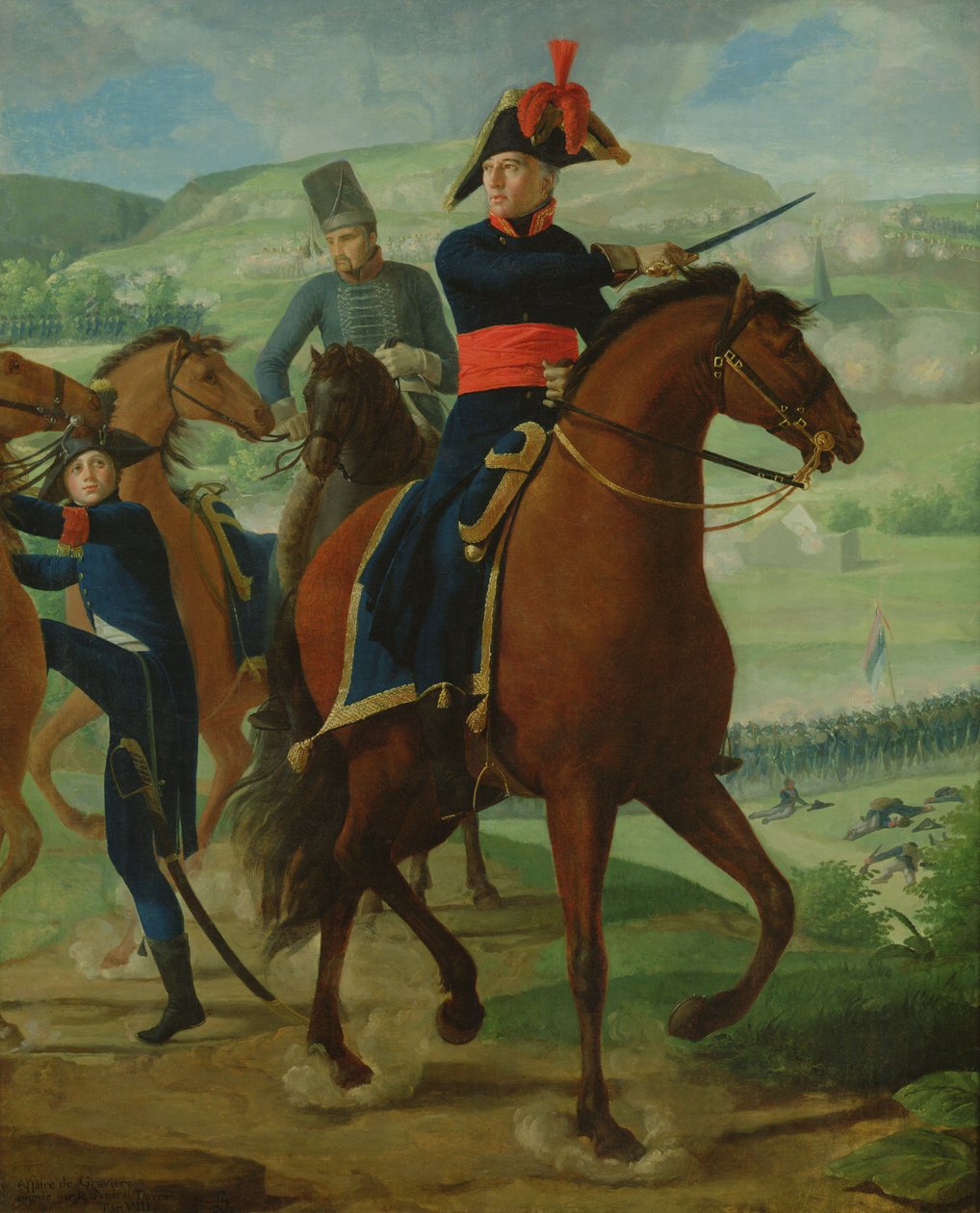 General Louis Marie Turreau de Garambouville at the Gravieres Affair, 1800 by Louise Marie Jeanne Hersent