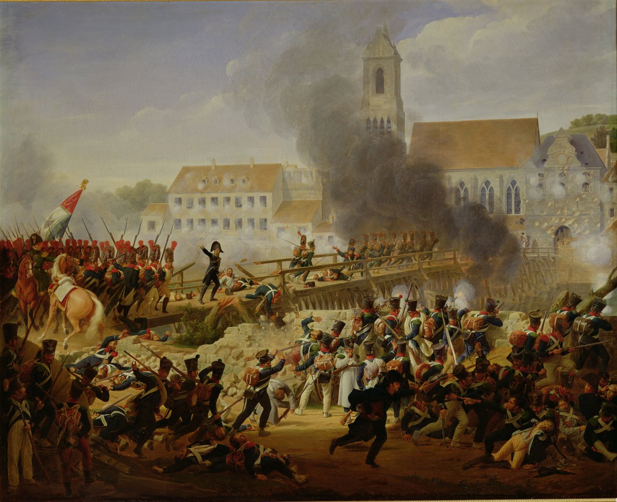 The Battle of Landschut, 21st April 1809 by Louise Marie Jeanne Hersent