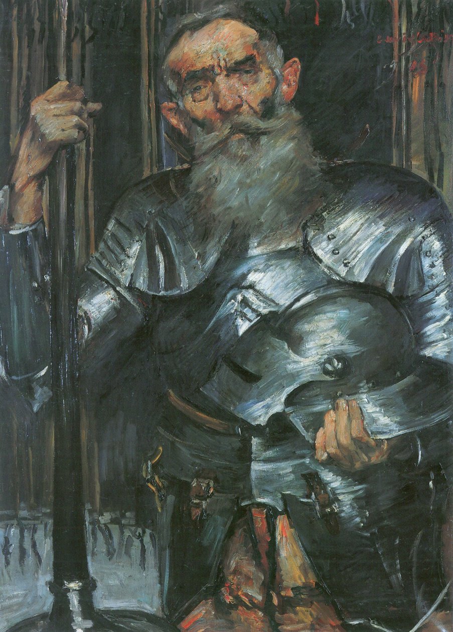 Old Man in Armor by Lovis Corinth
