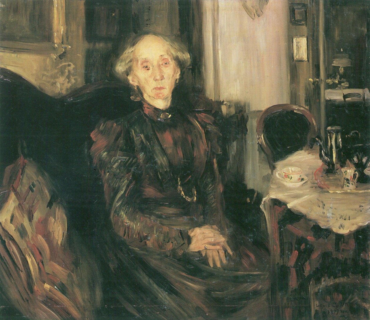 Portrait of Mother Rosenhagen by Lovis Corinth