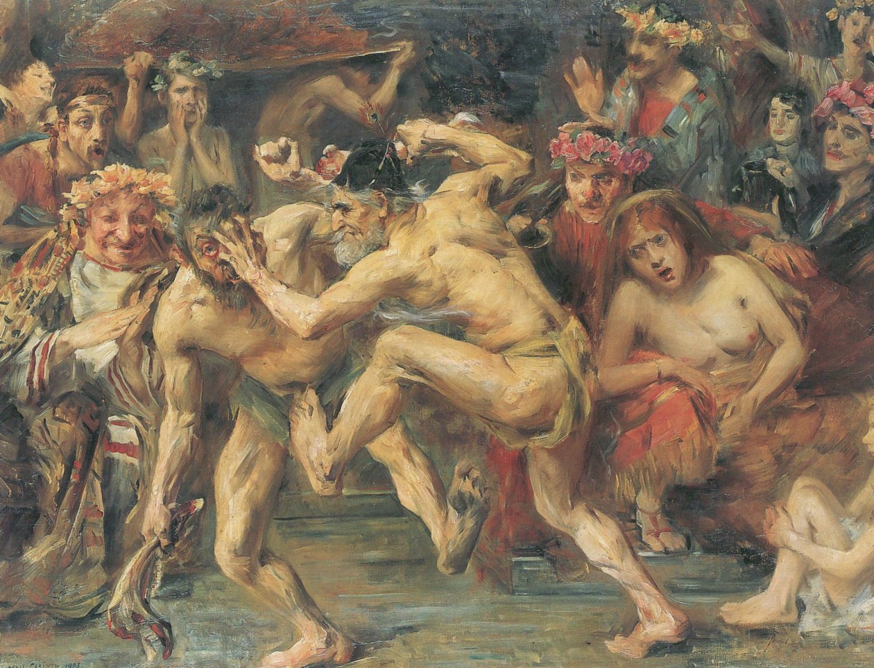 Ulysses Fighting the Beggar by Lovis Corinth