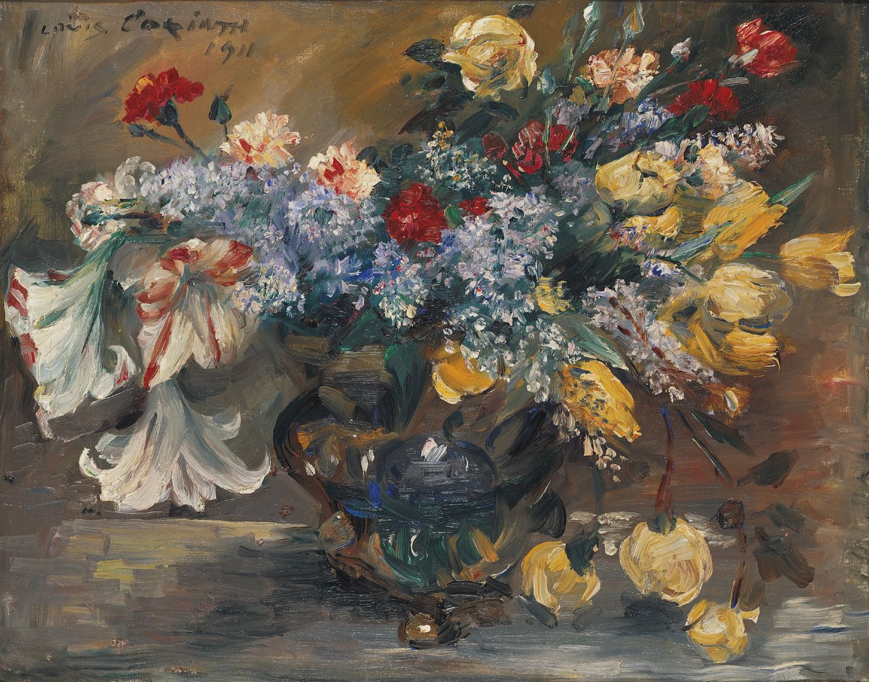 Bouquet of Flowers by Lovis (1858-1925) Corinth