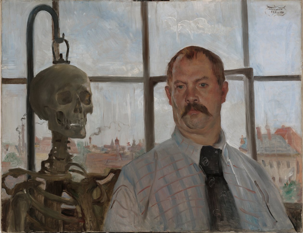 Self Portrait by Lovis (1858-1925) Corinth