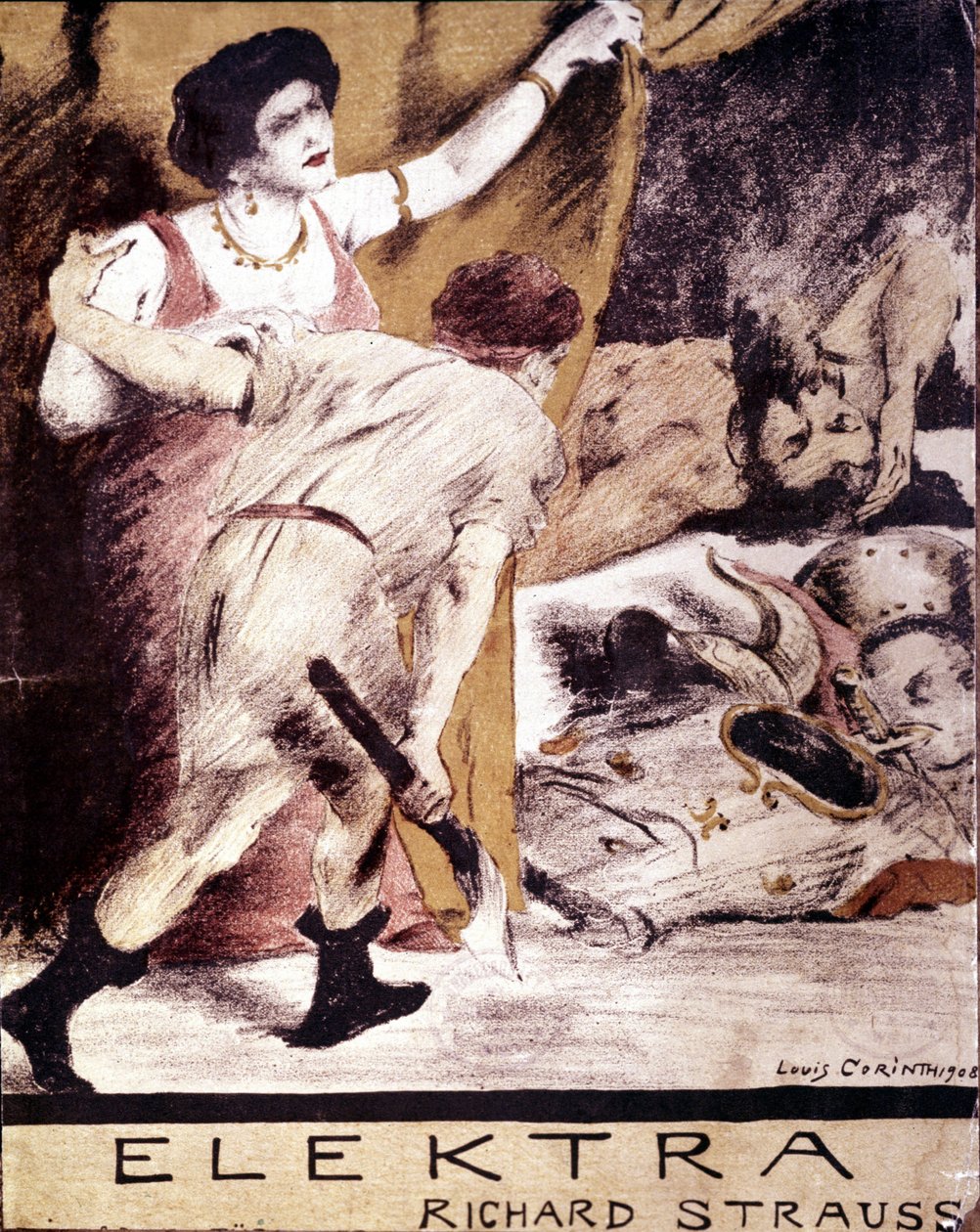 Richard Strauss, illustration of the score of 