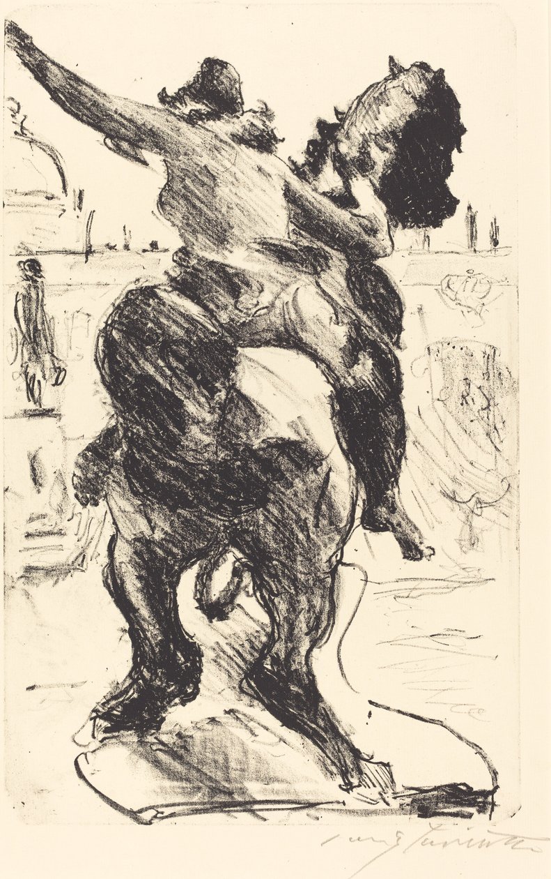 Statue of an Amazon at the Alte Museum by Lovis Corinth