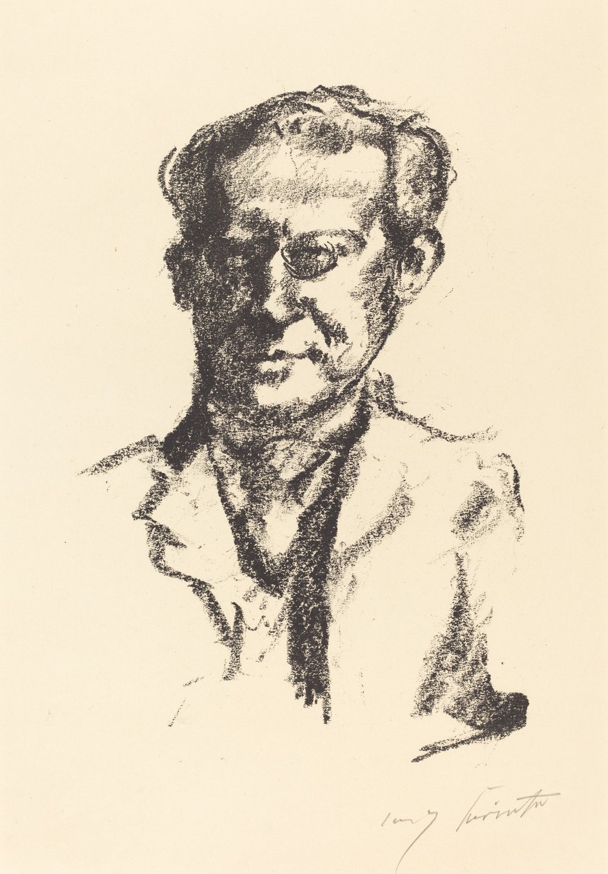Arno Holz, 1922 by Lovis Corinth