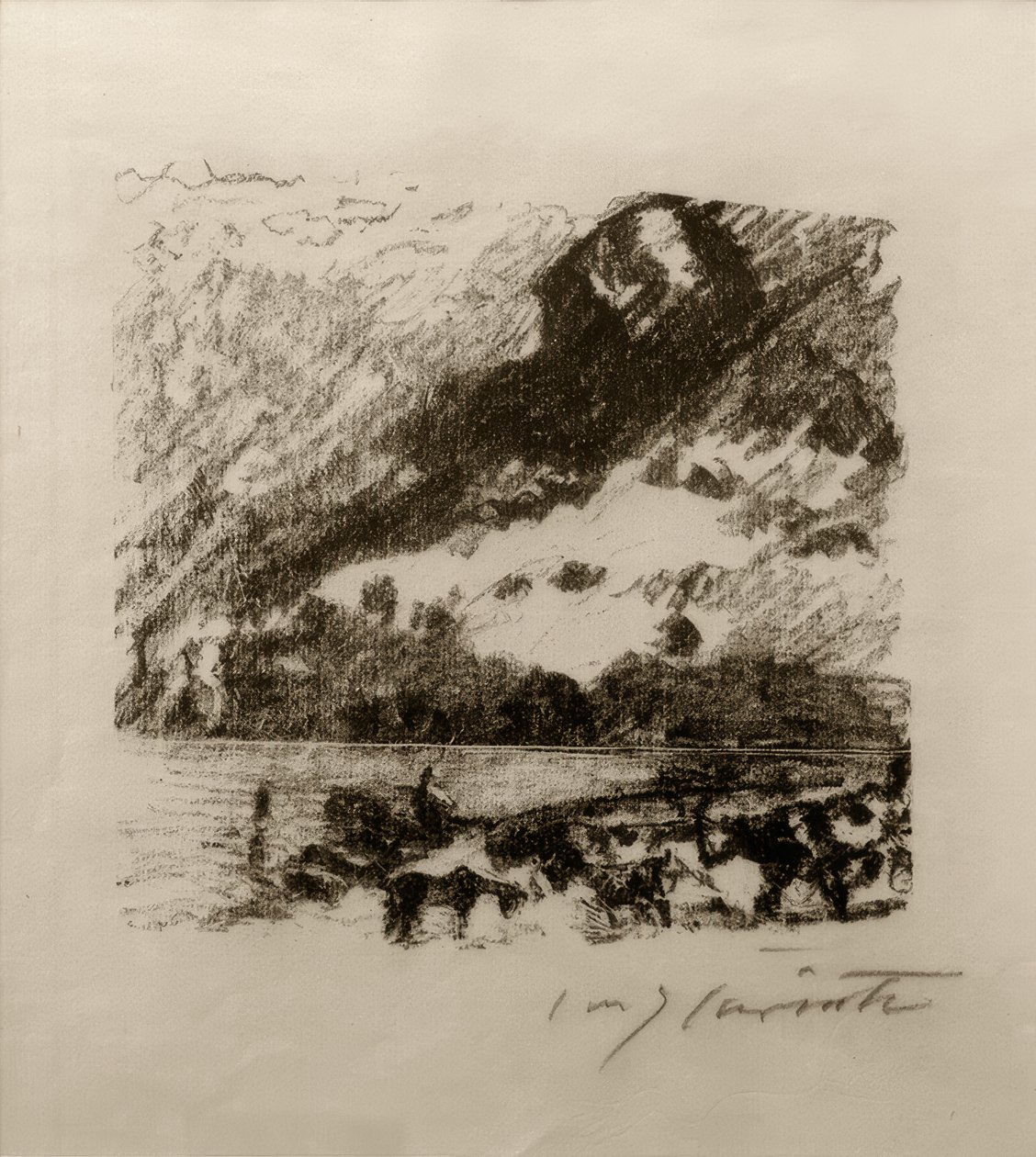 Mountain Lake by Lovis Corinth