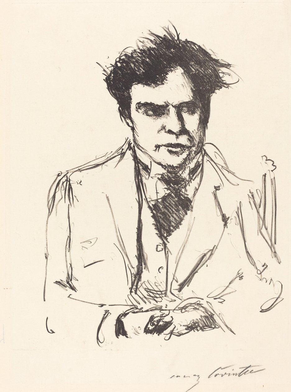 Bildnis Joseph Schwarz Portrait of Joseph Schwarz, 1916.  by Lovis Corinth