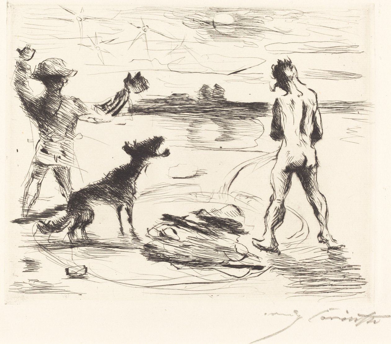 The Banquet of Trimalchio: pl. VII by Lovis Corinth