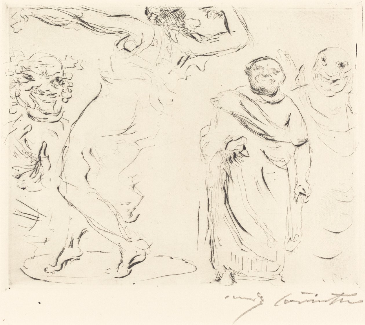 The Banquet of Trimalchio: pl. XI by Lovis Corinth