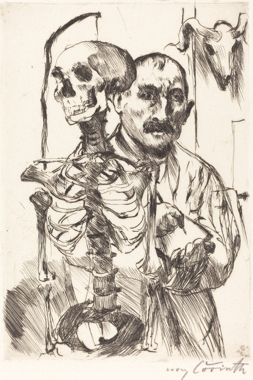 Der Künstler und der Tod II by Lovis Corinth