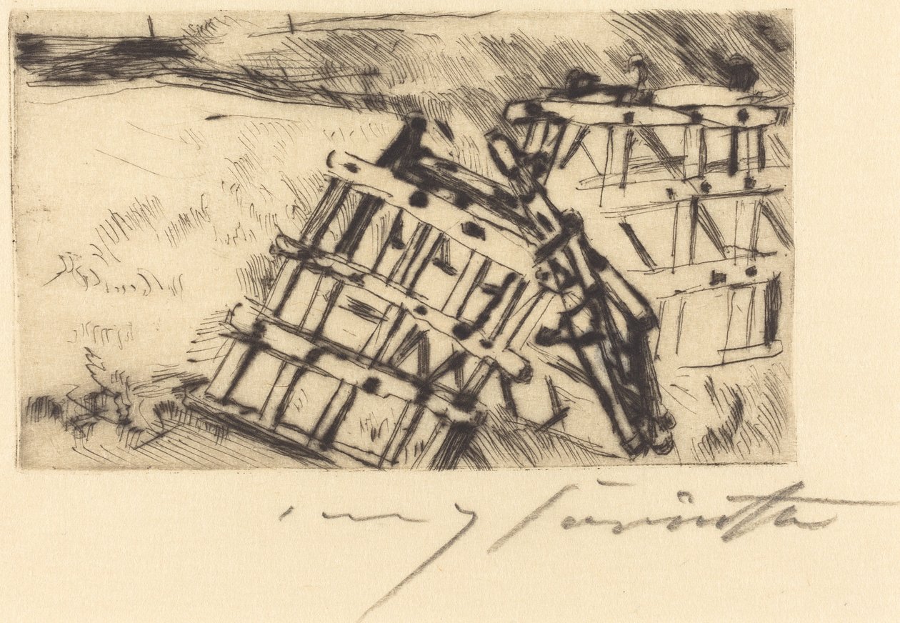 Egge Harrow by Lovis Corinth