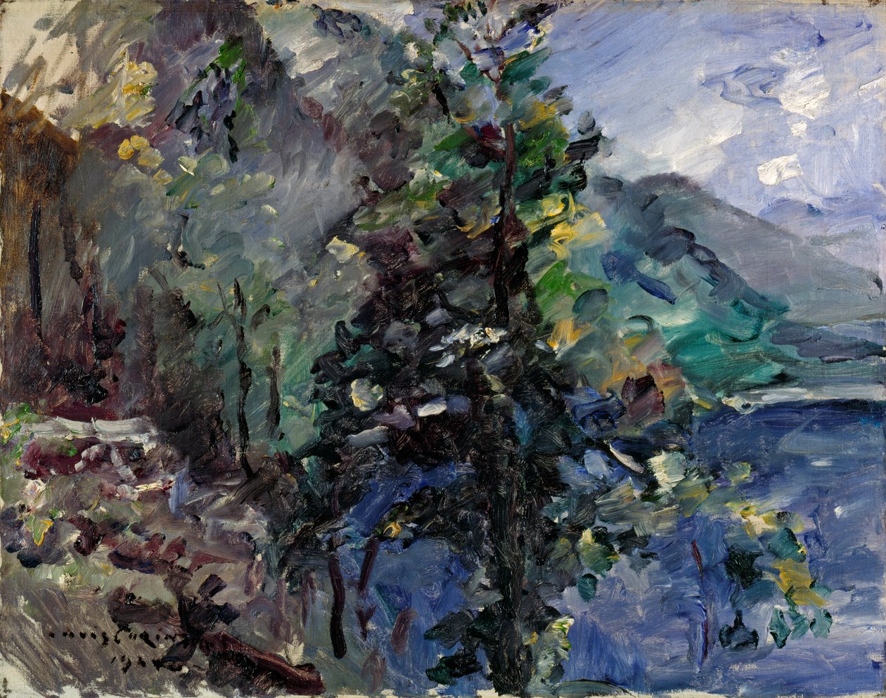 Jochberg at the lake of Walchensee by Lovis Corinth