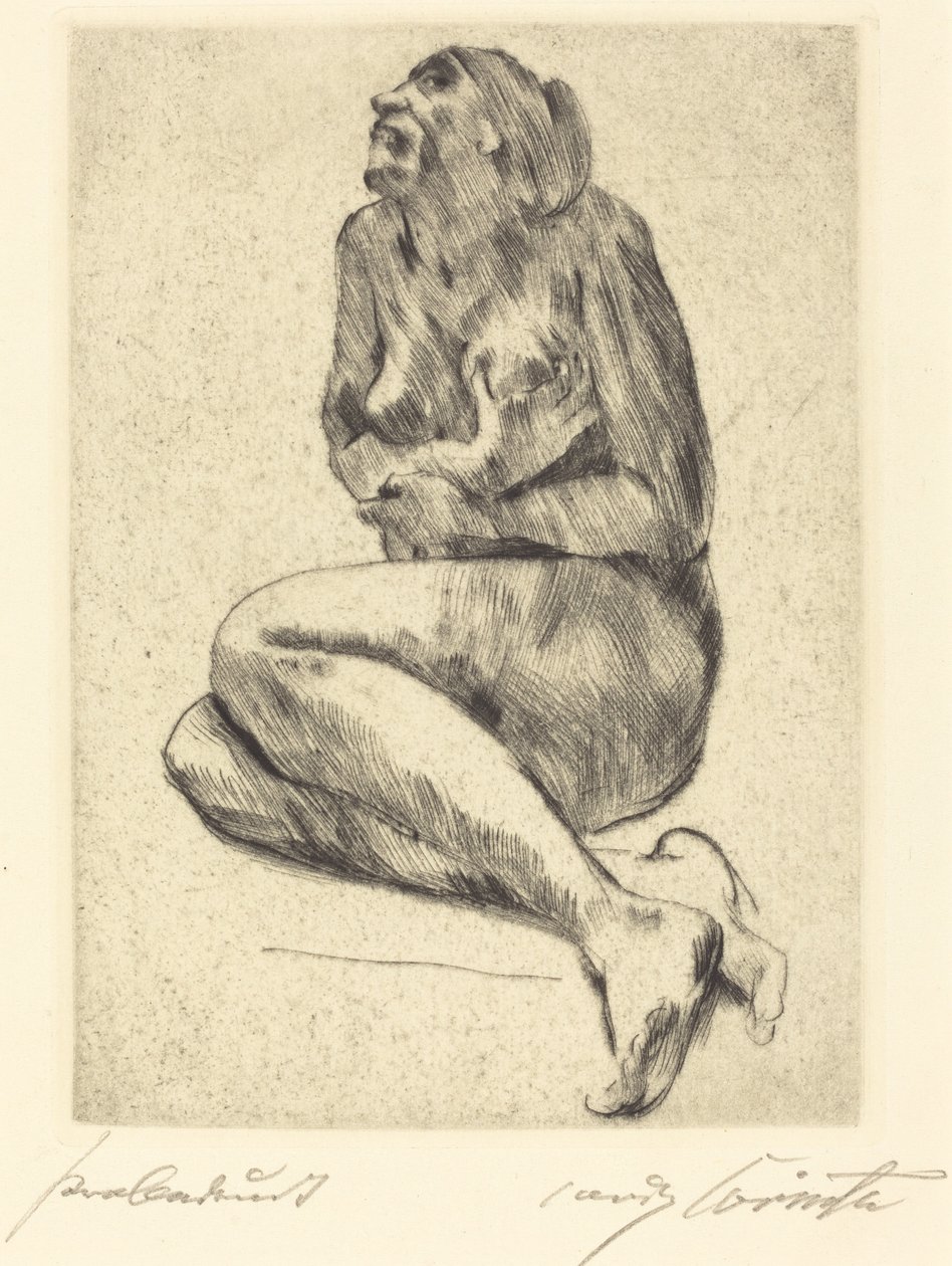 Crouching Female Nude, 1914 by Lovis Corinth