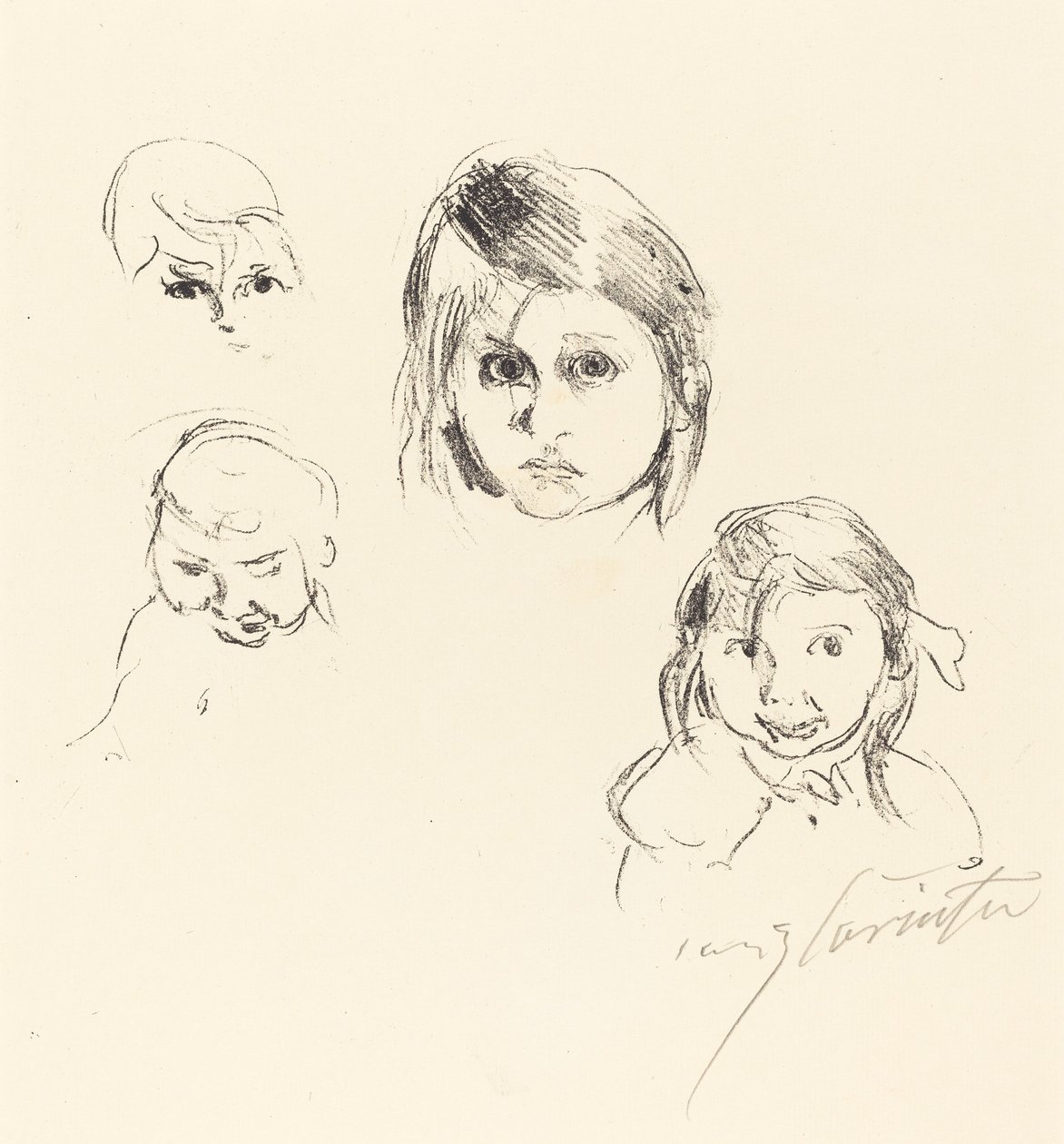 Heads of Children, 1914 by Lovis Corinth