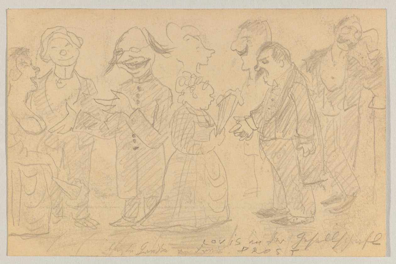 Lovis Corinth to Carl Strathmann: Postcard, Postmarked 8 November 1899 by Lovis Corinth