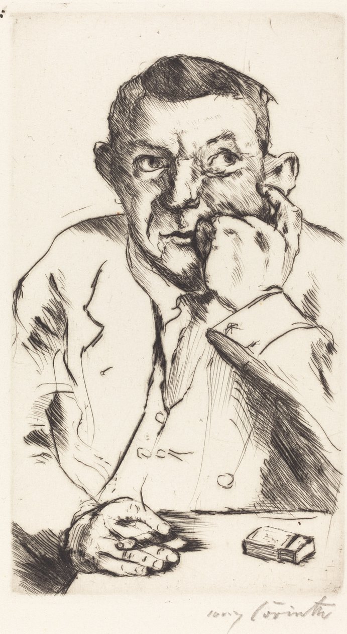 Portrait of a Man Smoking, 1916 by Lovis Corinth