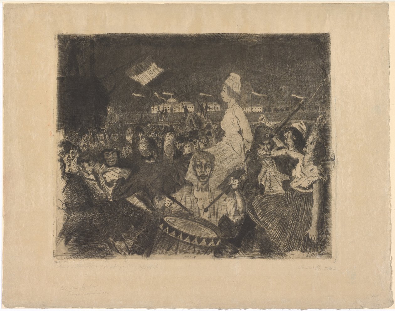 Marie Antoinette on the Way to the Scaffold by Lovis Corinth